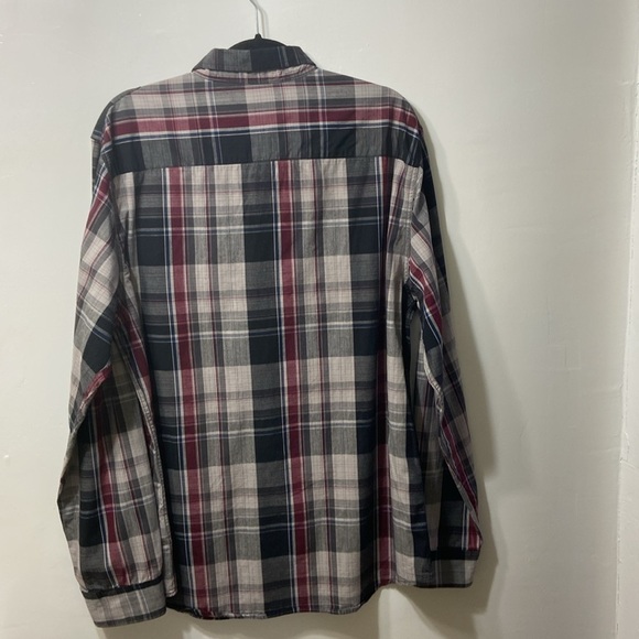 EIGHTY EIGHT,PLATINUM,LONG SLEEVE, RED,BLACK & GRAY,CHECKERED,MEN SHIRT,SIZE XXL - Picture 2 of 14